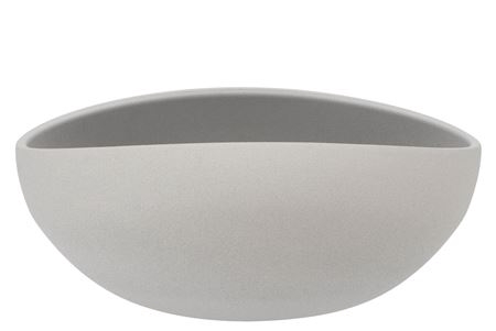 <h4>Vinci Matt Grey Bowl Oval 31x21x13cm</h4>