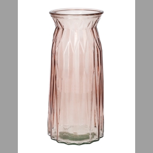 DF02-664125400 - Vase Ruby2 d10/11xh24 old pink transparent