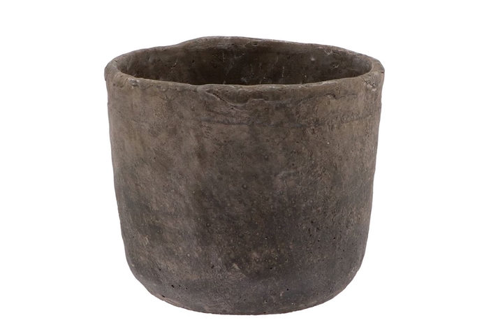 <h4>Iron Stone Grey Pot 19x17cm</h4>