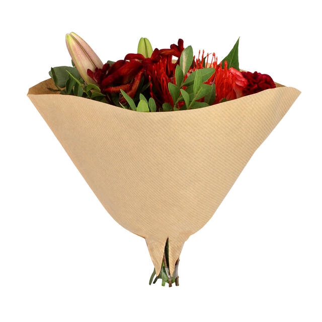 <h4>Hoes 30x30cm Angelo 45gr bruin gestreept kraft 1000/doos</h4>