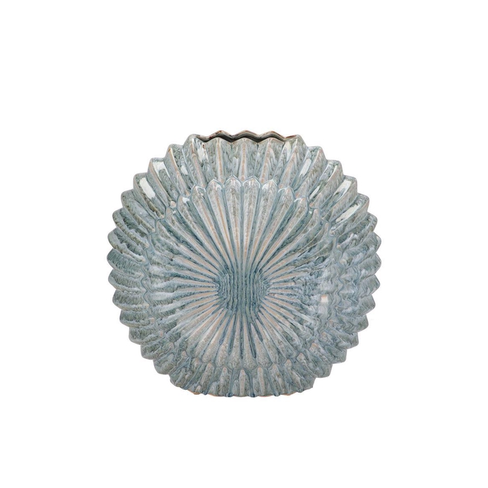 <h4>Sifan Blue Vase Oval 31x13x31cm</h4>