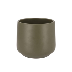 Ceramic Capers Green Matt Pot Berlin 18x15,5cm