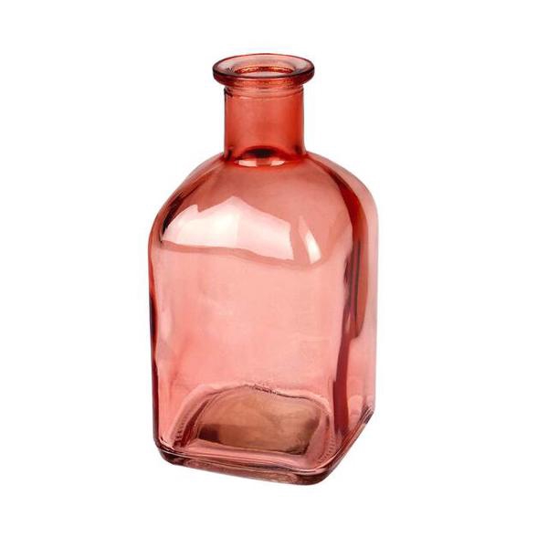 <h4>Vaas Bamako glas L6.5xB6.5xH13cm peach transparant</h4>