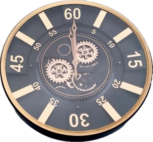 Clock Gear Ø60cm Black 64129