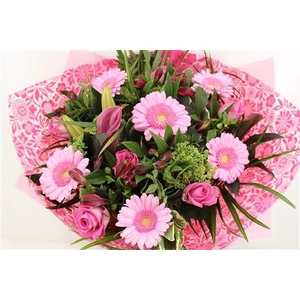 Boeket Roos Groot Roze