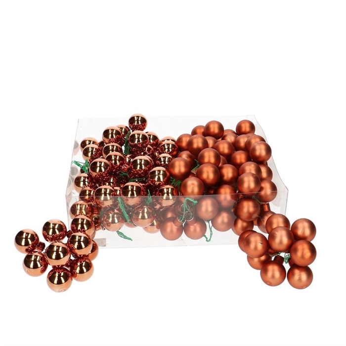 <h4>Christmas bauble Ball/wire 25mm combi x144</h4>