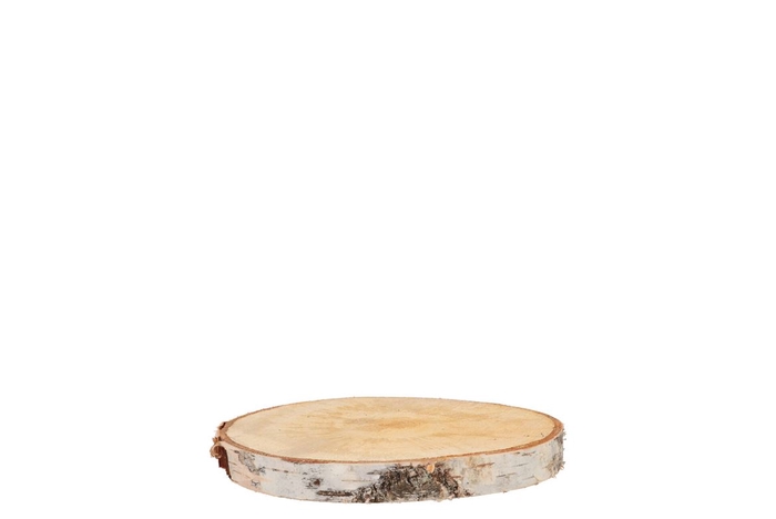 <h4>Nature Birch Slices Round D10-14cm X 2 Cm</h4>