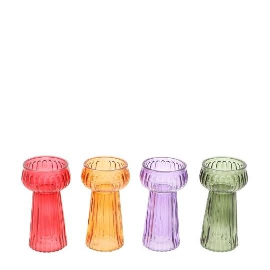 <h4>Glass vase Hyacinth Carmen d07.5*14cm</h4>