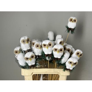 Stick Owl 9cm White