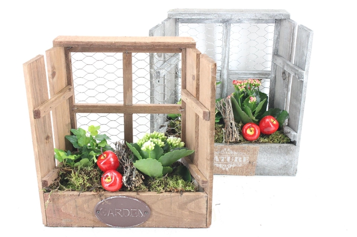 <h4>arr2 TD - Houten raam - rood/wit</h4>