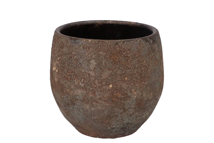 Bali Indonesian Grey Pot 20x18cm