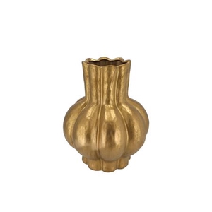 Garlic Gold Low Vase 16x19cm Nm