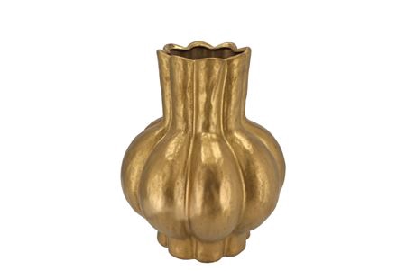 <h4>Garlic Gold Low Vase 16x19cm Nm</h4>