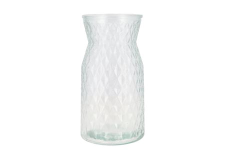 <h4>Diamond Clear Vase 14x25cm</h4>