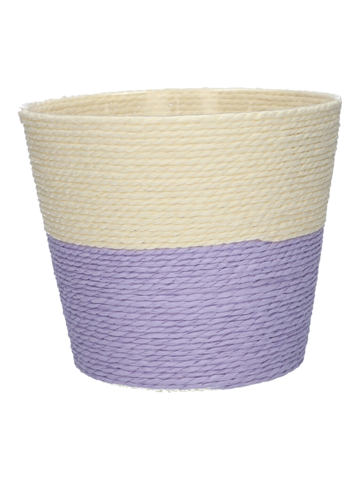 <h4>DF06-720225467 - Basket Riley1 Duo d15.3xh13 cream/lavender</h4>