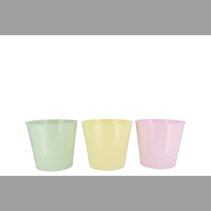 Zinc Dreamy Pastel Mix Bucket Basic Ass 17x16x13cm