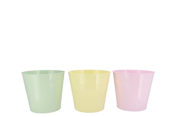 <h4>Zinc Dreamy Pastel Mix Bucket Basic Ass 17x16x13cm</h4>