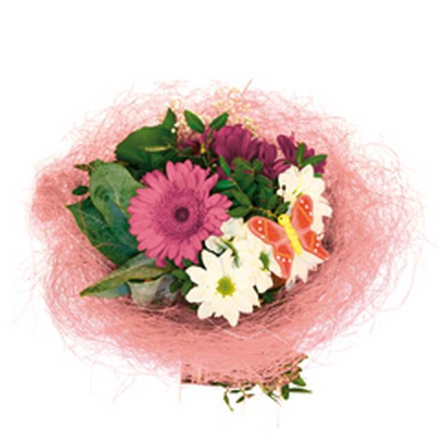 <h4>Bouquet holder sisal round loose Ø20cm pink 10pce/bundle</h4>