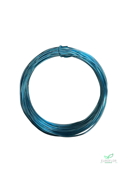 ALUMINIUM WIRE 2MM ICE BLUE 12M 100GR