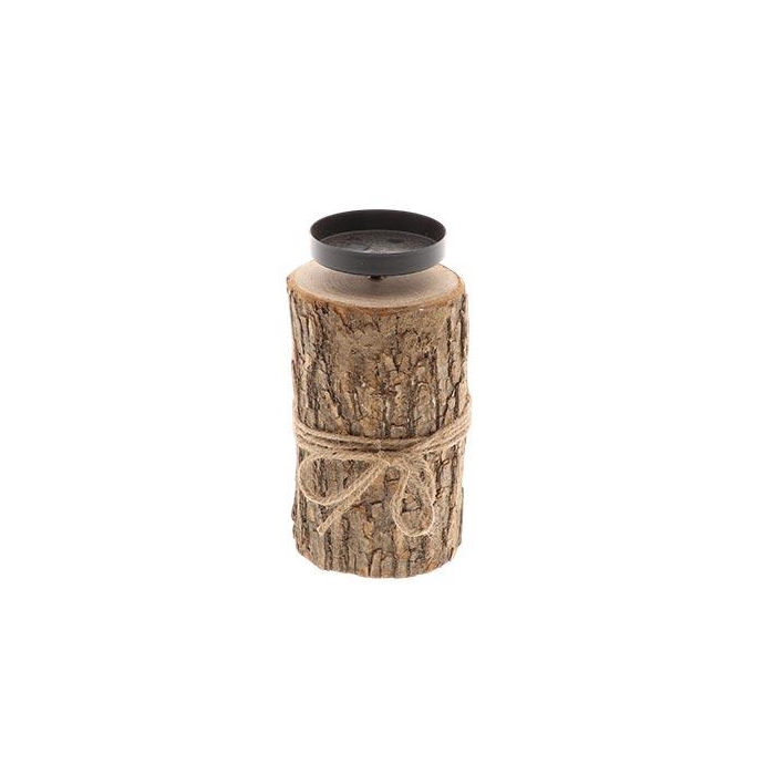 <h4>Candleholder Log H21D10</h4>