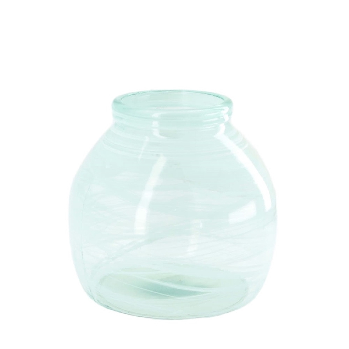 Glass Anne vase recycled d21*20cm
