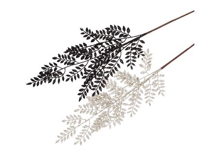 <h4>Pick Shine Leaves Black/champagne 51cm Ass Per 12</h4>