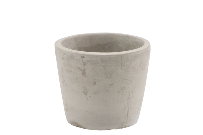 <h4>Concrete Pot Round Grey 11x9cm</h4>