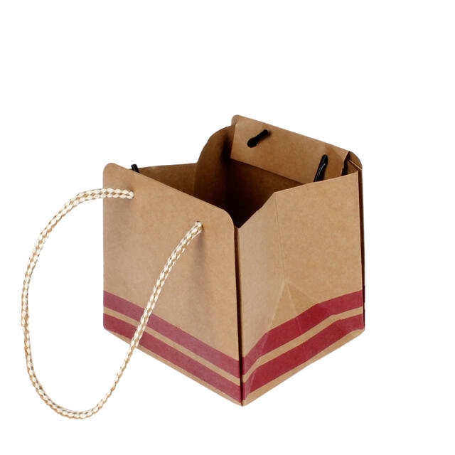 <h4>Bag Sporty carton 9.5x8.5xH9.5cm red 20/bag</h4>