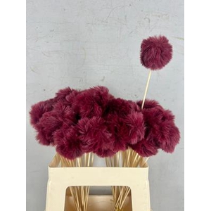 Stick Ball Fluffy Ø6 Bordeaux