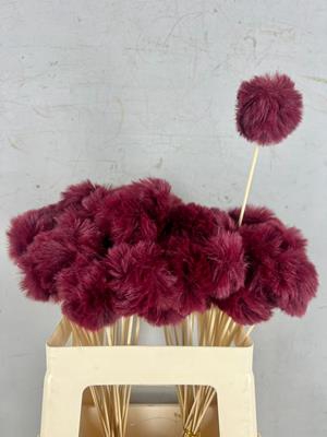 <h4>Stick Ball Fluffy Ø6 Bordeaux</h4>