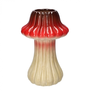 Herfst Vaas Toadstool d08/18*28.5cm