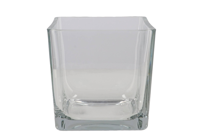 Glass Cube Heavy 18x18x18cm