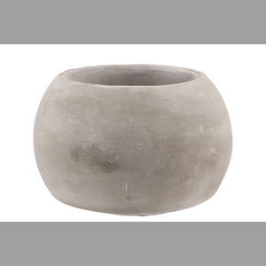 Concrete Pot Sphere 18x14cm