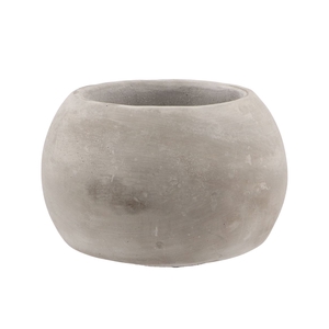 Concrete Pot Sphere 18x14cm