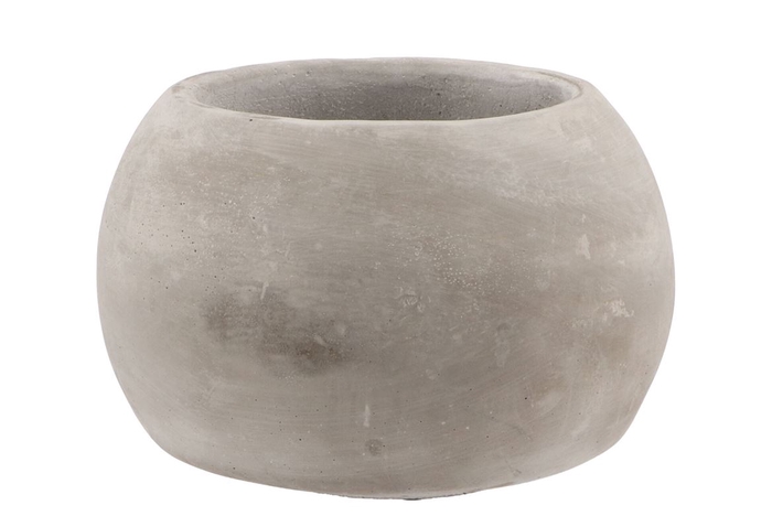 <h4>Concrete Pot Sphere Shaded 18x14cm</h4>
