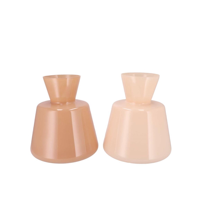 <h4>Beau Sand Cone Neck Vase Ass 25x23cm</h4>
