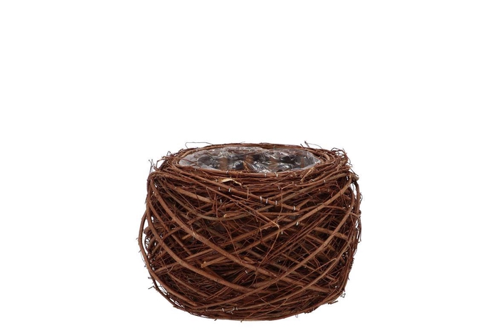 Nature Planter Elm Branch Brown 11x8cm