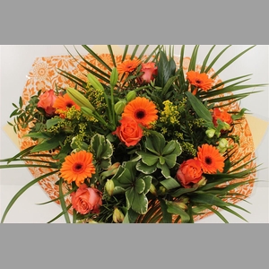 Boeket Roos Groot Oranje