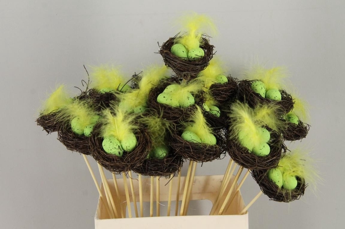 Stick Nest Salim + Eggs Green