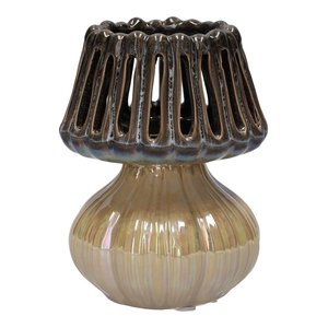 DF03-751620300 - Bottle Noelle d6/9xh11.8 petrol/ cream