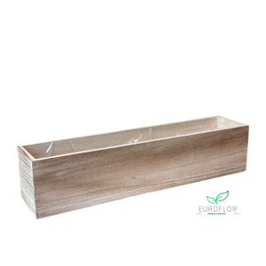 WOOD PLANTER RECTANGLE 34X8,5XH8,5