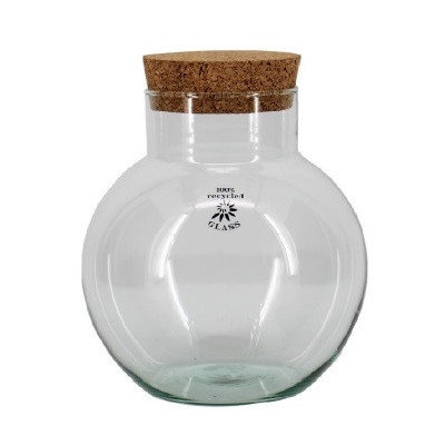 Glass Terrarium Eco cork d12/19*20cm