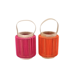 Cruz Orange Fuchsia Lantern Round Ass 13x16x20cm