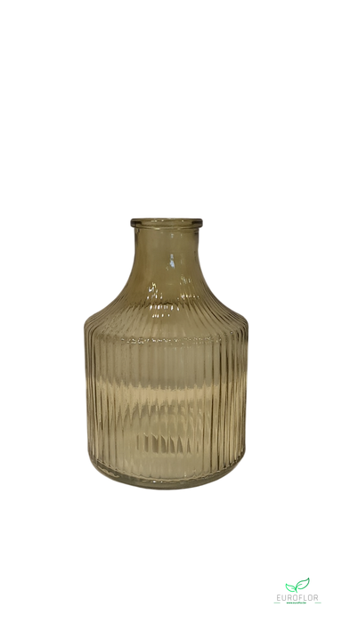 VASE D9 H13 MUSTARD