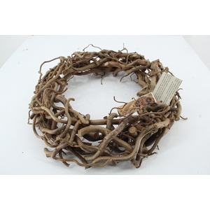 WREATH CORYLUS ROUGH 45CM