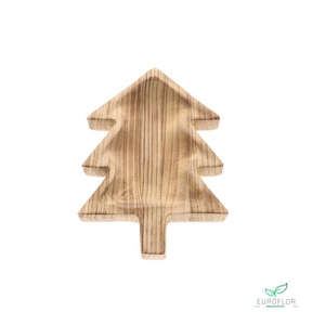 PLATE XMAS TREE L32W22H4 NATURAL