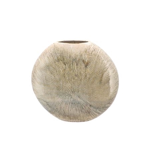 Jada Green Oval Vase Active Glaze 23x7cm