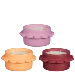 Outdoor Kaars pot bloem d17*8cm