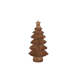 Wonderland Scottish Brown Tree Star 8x6x14cm