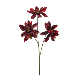 Magnolia spray red 70cm